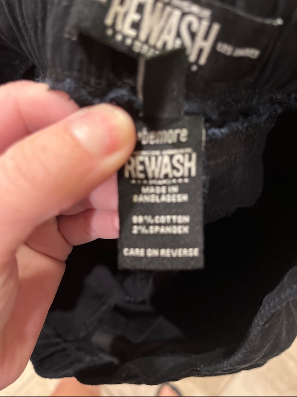 Rewash Black Cargo Pants - Picture 6 of 6